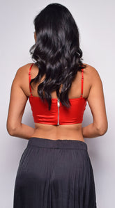 She's The One Red Crop Top